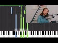 Play it exactly like the artist  laufey  misty live from home  piano tutorial