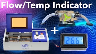 Monport K40 Laser Upgrades Pt 2. Flow Indicator, Inline Temperature Display, Water Heater.