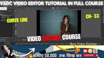 How to work with curve lines in VSDC Video Editor
