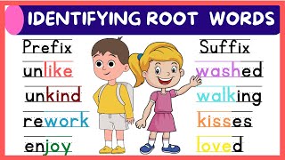 IDENTIFYING ROOT WORDS / English Lessons for Children / / Improve  Reading & Vocabulary Skills screenshot 1