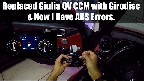 Alfa Romeo Giulia Quadrifoglio | ABS Errors After Replacing CCM Rotors and Pads for Girodisc