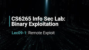 [Fall 23] Lec09-1: Remote Exploit