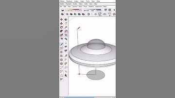 space ship in sketchup