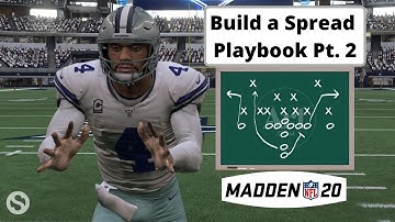 Madden 20  - How to Build a Spread Offense Playbook - Part 2
