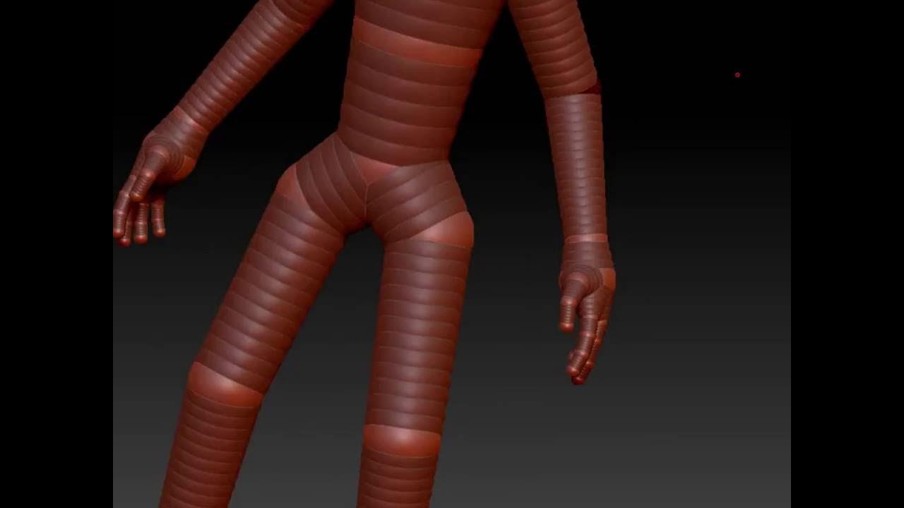 ZBrush zsphere humanoid basic structure elapsed time YouTube
