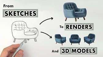 Transform your SKETCHES into RENDERS and 3D MODELS in seconds - Vizcom AI Review and Tutorial