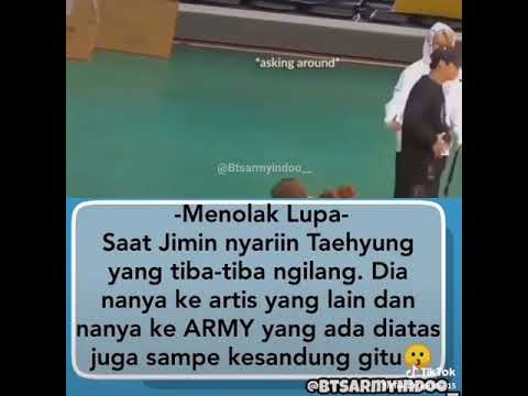 Lucu!Begini ekspresi jimin saat mencari taehyung yang tiba tiba menghilang