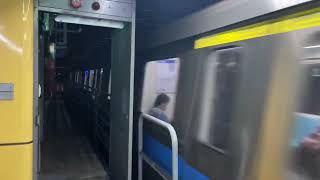 台北捷運341型電聯車往昆陽離開BL18市政府站