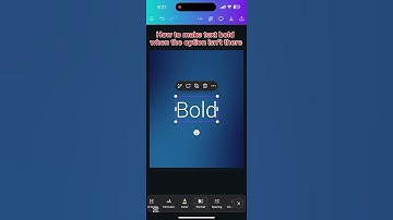 How to make text bold when the option isn