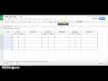 Make A Table In Google Sheets