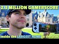 2.3 MILLION Xbox Gamerscore inside the LARGEST HOME in the USA