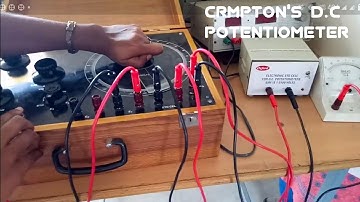 Crompton dc potentiometer demonstration in electrical measurements lab