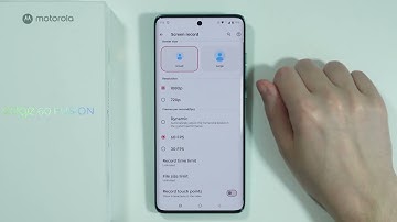Motorola Edge 60 Fusion: How to Find Screen Recorder Settings