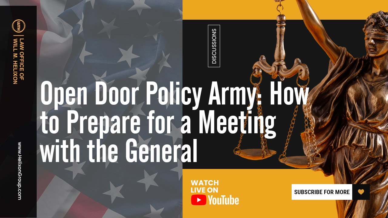 Open Door Policy Army: How to Prepare for a Meeting with the General