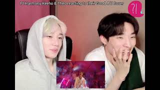 [210916] P1Harmony Theo and Keeho's reaction to their Good 4 U Cover