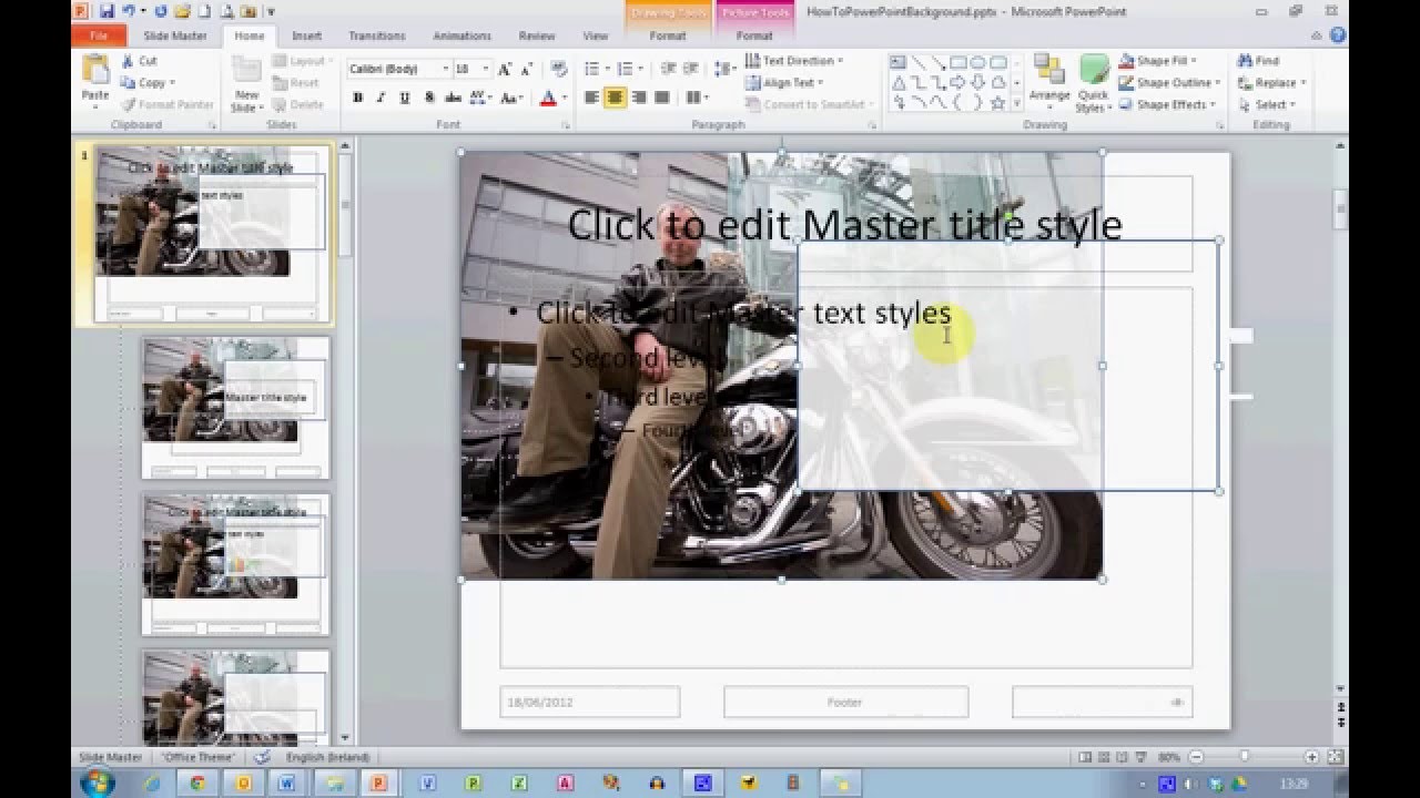 Hướng dẫn cách làm how to make picture in background powerpoint cho trang trí slide của bạn