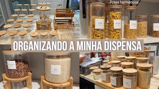 ORGANIZANDO A DISPENSA NOVA🫙🤎 | dicas organização + lavanderia