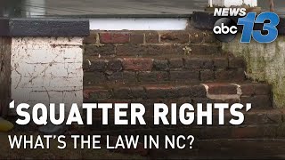 Squatter Rights: What's the law in North Carolina? by WLOS News 13 583 views 9 days ago 1 minute, 31 seconds