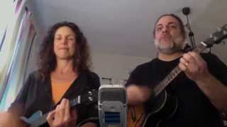 Video thumbnail of "Ghost Riders In the Sky - Johnny Cash (Uke On! ukulele duo cover)"