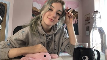 [ASMR] Study with me! ~ Inaudible whispering, paper sounds, typing