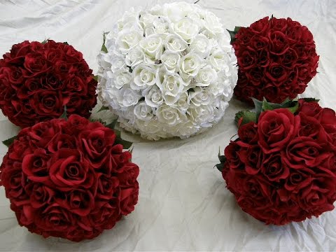 Red And White Roses With Bling Wedding Flower Package You Red And White Roses With Bling Wedding Flower Package