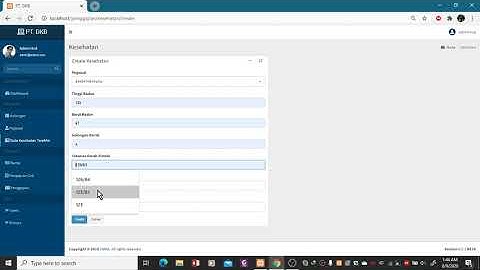 Demo Aplikasi Kepegawaian berbasis Web