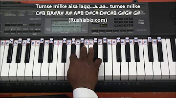 Tumse Milke Aisa Laga (Piano Tutorials) - Parinda | 1200 Songs BOOK/PDF @399/- only - 7013658813