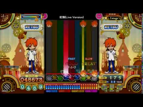 [ポップン]Lv42 紅焔(Live Version) EX 烈キャラポップ