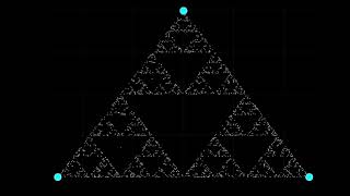 Drawing Sierpinski's Triangle using the midpoint method | Julia lang