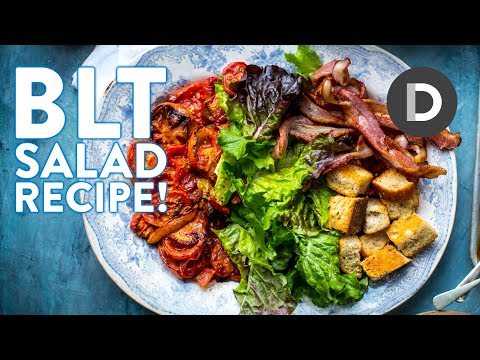 The BEST BACON LETTUCE TOMATO Salad! BLT Salad!