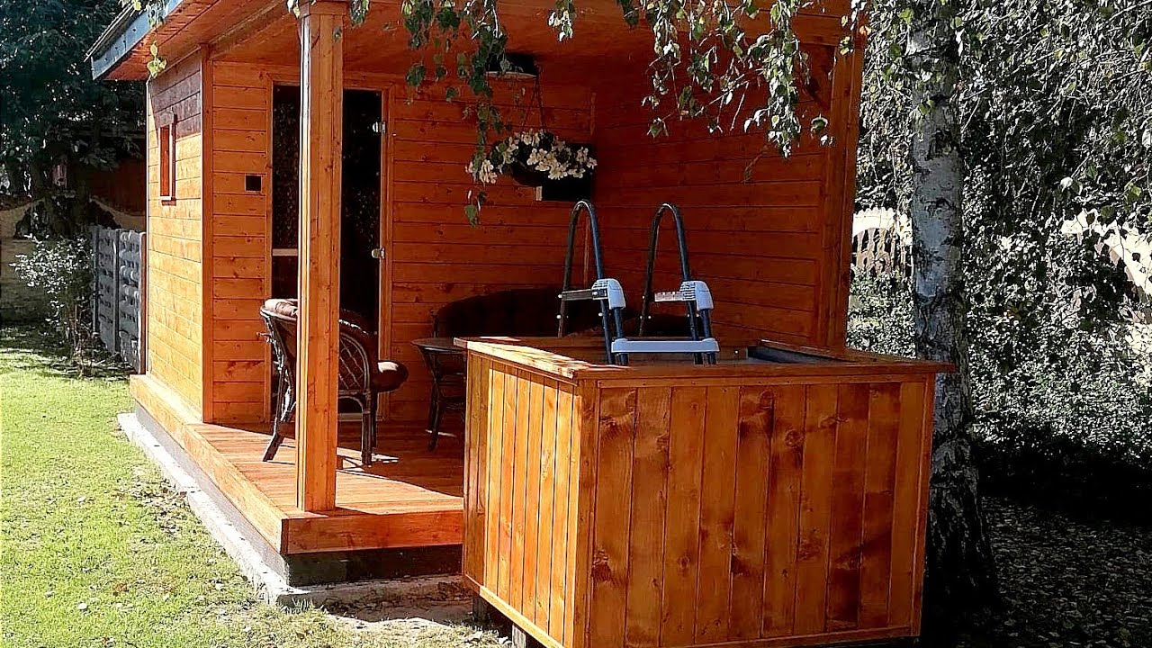 How to build a sauna STEP by STEP. DIY in your garden.Jak krok po kroku zbudować saunę.Zrób to sam👍🏼
