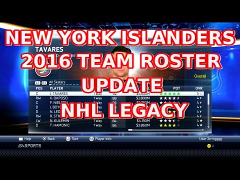 nhl 2016 roster update