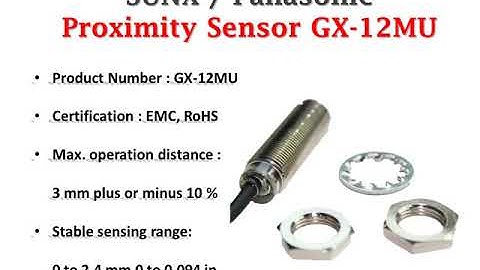 SUNX Waterproof 12-24VDC GX-12MU 2.4 MM Inductive Proximity Sensor In Stock