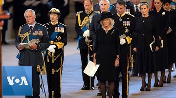 Royal Family Leaves Westminster Hall After Service for the Queen