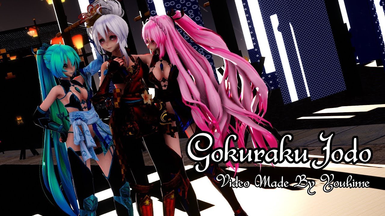 [MMD] Gokuraku Jodo 極楽浄土  [ Miku Luka Haku] (4K60fps)