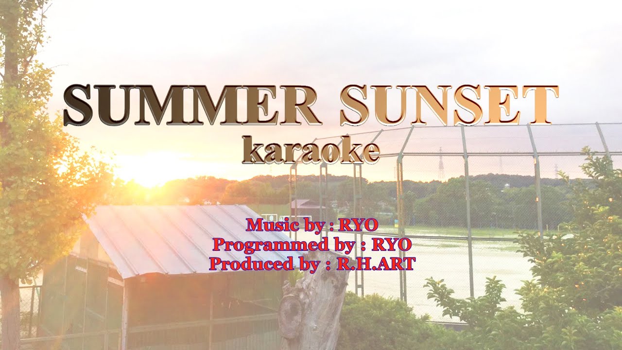 SUMMER SUNSET ＞ karaoke ★ ギターカラオケ with YAMAHA MU2000 YouTube