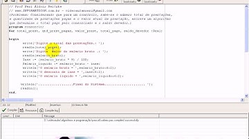 aula 1000 Algoritmos e Logica de programação   Exerc Consorcio no Pascal