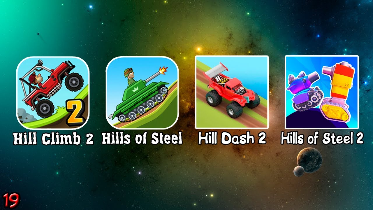 HILL CLIMB RACING 2, HILLS OF STEEL, MMX HILL DASH 2, HILLS OF STEEL 2 - СБОРНИК ТОП ИГРЫ #19