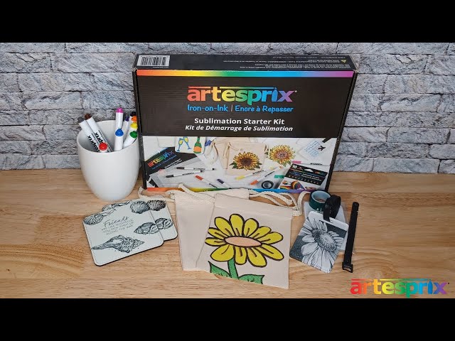 Sublimation Starter Kit with Artesprix Iron-on-Ink Craft Supplies