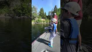 Dad and Son going 2 for 2 on Smallies!! #bassfishing #smallmouthbass #canada #tforods #lewsfishing