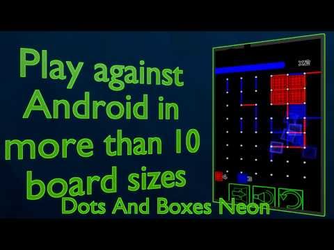 Dots and Boxes (Neon) 80s Styl