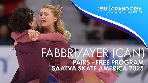Alicia FABBRI / Paul AYER | Ice Dance Free Dance | Saatva Skate America 2025 | #GPFigure