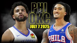 Oklahoma City Thunder vs Philadelphia 76ers Full Game Highlights - July 7 2025 NBA Summer League
