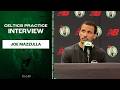 Joe Mazzulla on Being Finalist for NBA Coach of the Year | Celtics Practice Interview