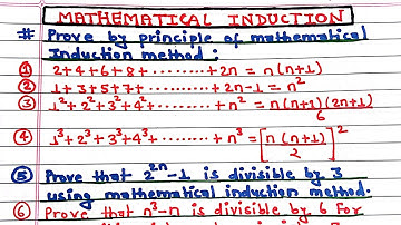 Understanding Mathematical Induction: Step-by-Step Examples and Applications | class 12