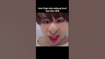 Never forget when taehyung found these filters 😂😅 #bts #btsarmy #taehyung #btsshorts