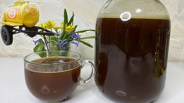 Квас как из  ЖЁЛТОЙ бочки в СССР за 5 минут//Квас из магазина больше не покупаю! Квас из ЦИКОРИЯ!