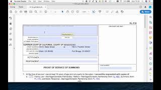 Cómo llenar la Prueba de Entrega de Citación (FL-115) (Proof of Service of Summons - Spanish)