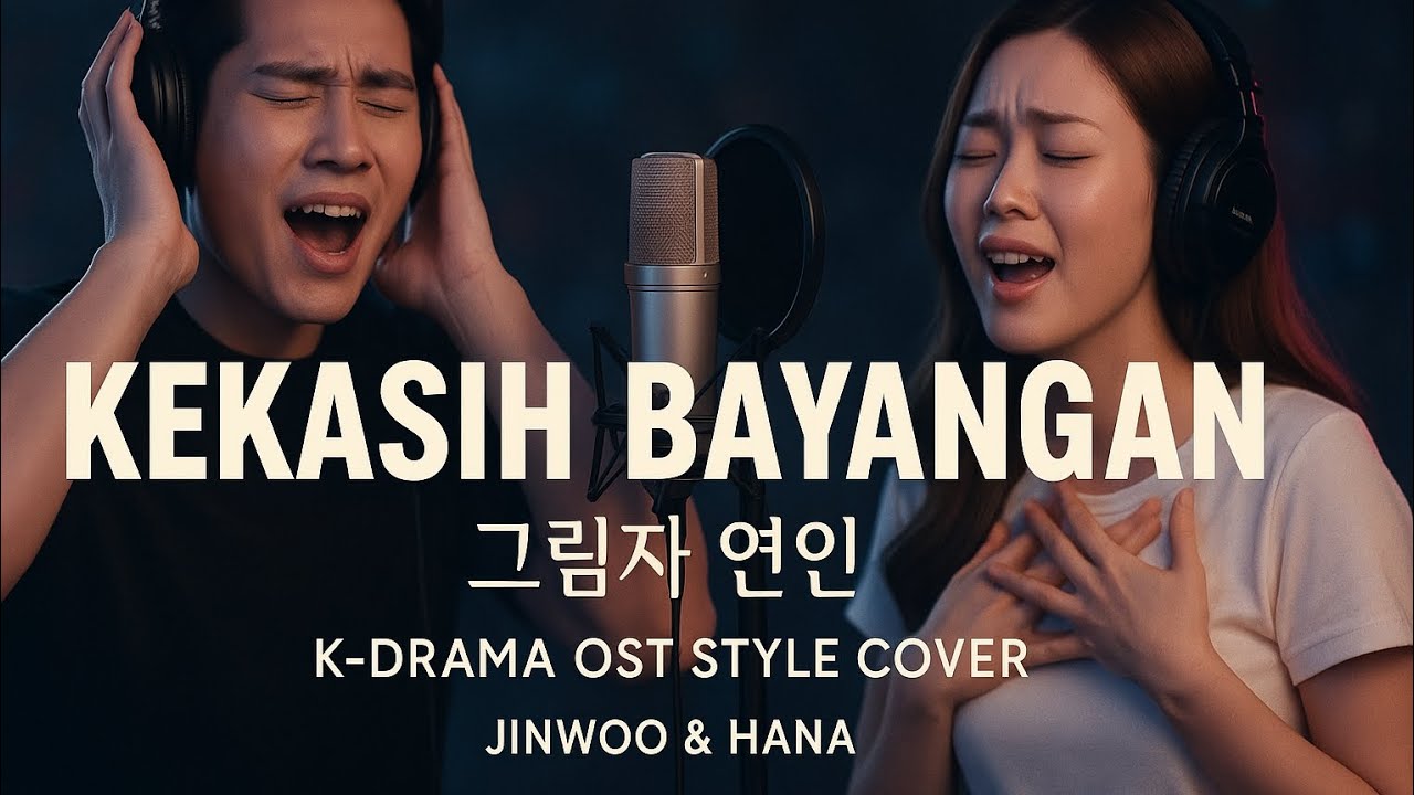 Kekasih Bayangan Korean Version (그림자 연인) | K-Drama OST Style Cover by Jinwoo & Hana