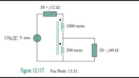 In the ideal transformer circuit shown in Fig. 13.117 determine the average power delivered to the l